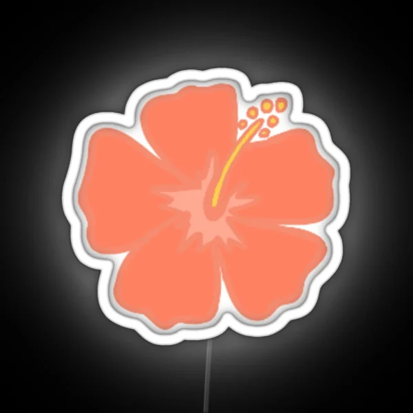 Hibiscus Flower RGB Neon Sign