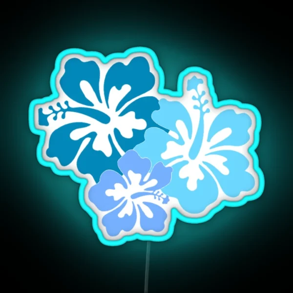 Hibiscus RGB Neon Sign