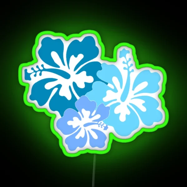 Hibiscus RGB Neon Sign