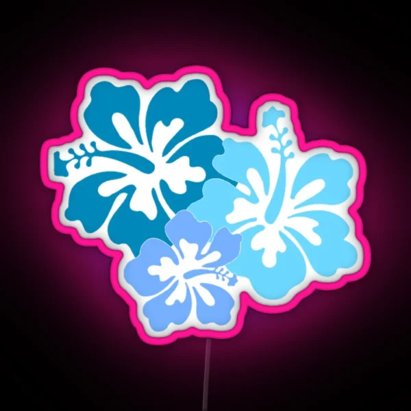 Hibiscus RGB Neon Sign