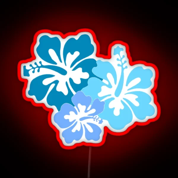 Hibiscus RGB Neon Sign