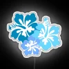 Brighten up your space with vibrant hibiscus flower neon glow