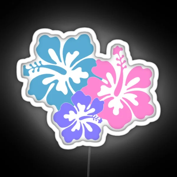 Hibiscus RGB Neon Sign