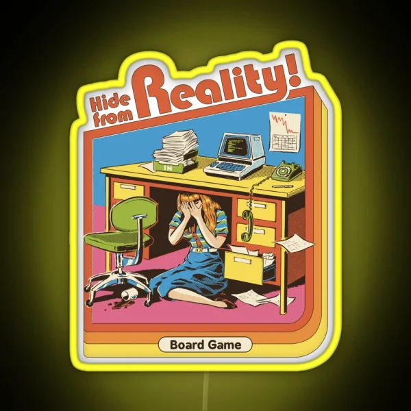Hide From Reality RGB Neon Sign