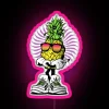 RGB LED Canvas Sign with Pineapple Neon Decorative Wall Art