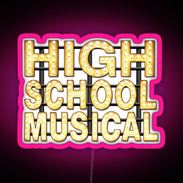 High School Musical RGB Neon Sign