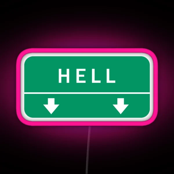 Highway To Hell RGB Neon Sign