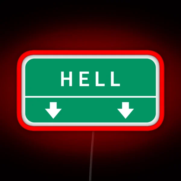 Highway To Hell RGB Neon Sign