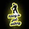 Durable outdoor hiking themed RGB color changing neon sign display