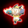 Genshin Impact-themed Hilichurl and Hydro Slime Neon LED Wall Sign