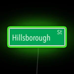 Hillsborough Street RGB Neon Sign