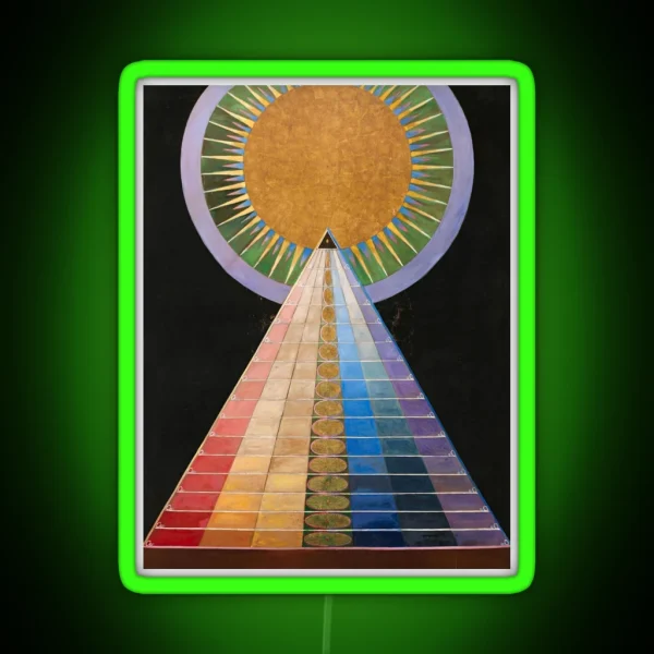 Hilma Af Klint Altarpiece RGB Neon Sign