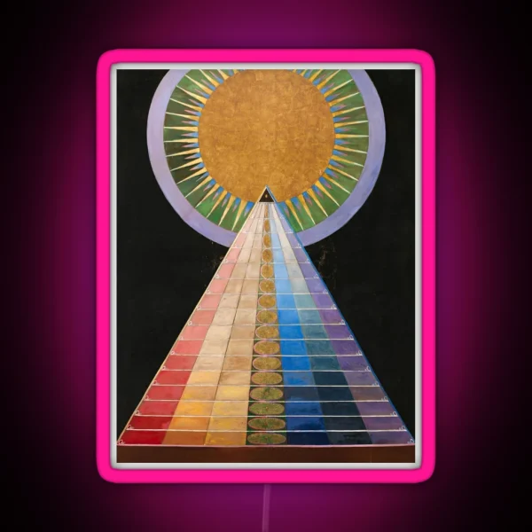 Hilma Af Klint Altarpiece RGB Neon Sign