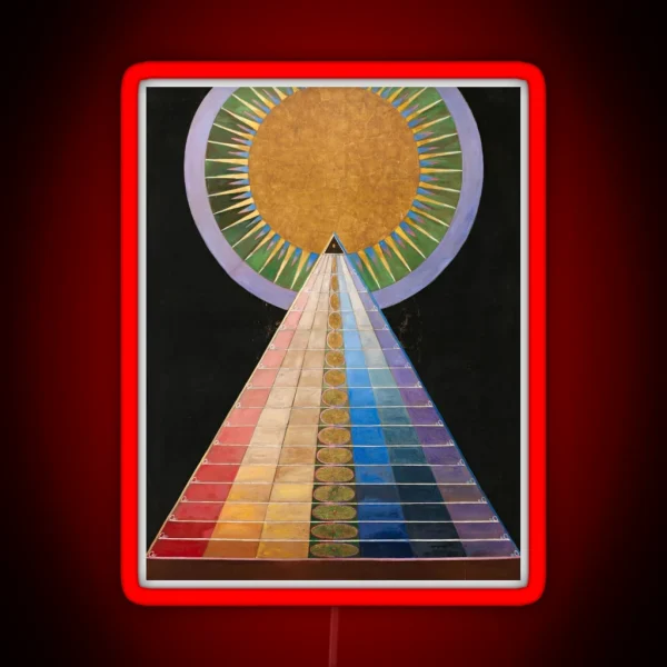 Hilma Af Klint Altarpiece RGB Neon Sign