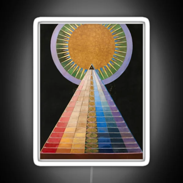 Hilma Af Klint Altarpiece RGB Neon Sign