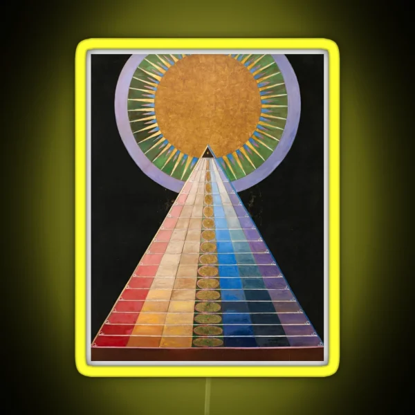 Hilma Af Klint Altarpiece RGB Neon Sign