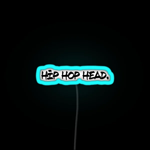 Hip Hop Head Paris RGB Neon Sign