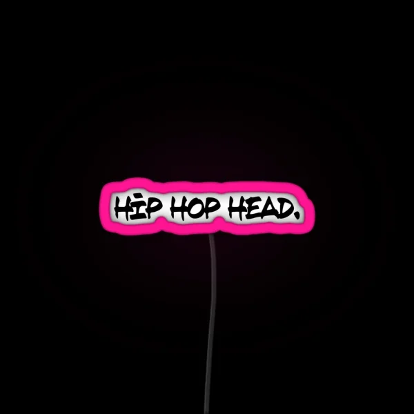 Hip Hop Head Paris RGB Neon Sign
