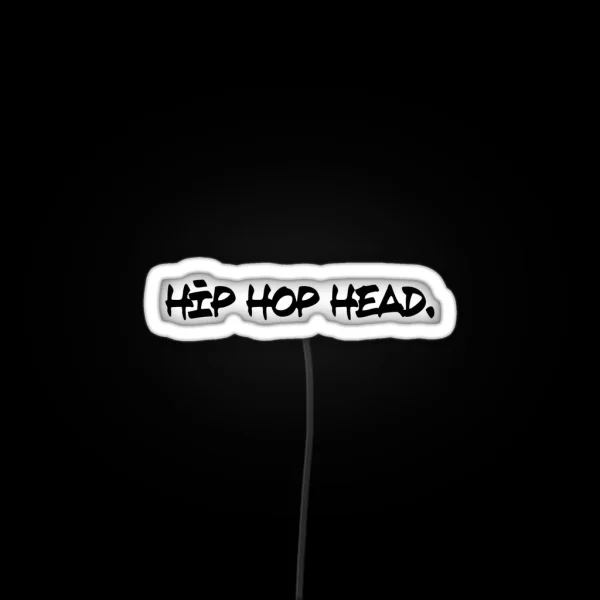 Hip Hop Head Paris RGB Neon Sign