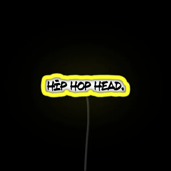 Hip Hop Head Paris RGB Neon Sign