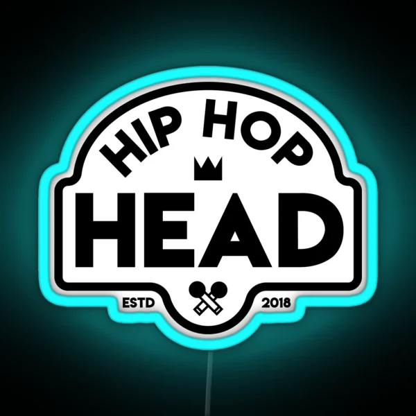 Hip Hop Head RGB Neon Sign