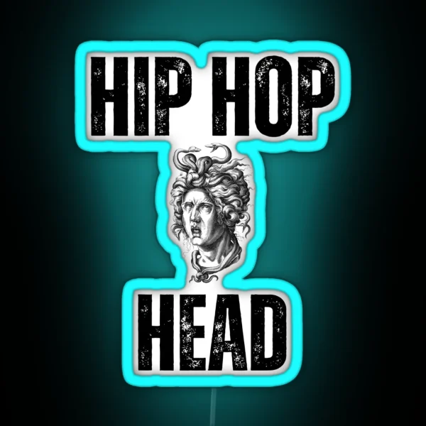 Hip Hop Head RGB Neon Sign