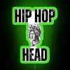 Urban music vibes neon light hip hop head decorative sign