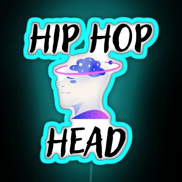Hip Hop Head RGB Neon Sign
