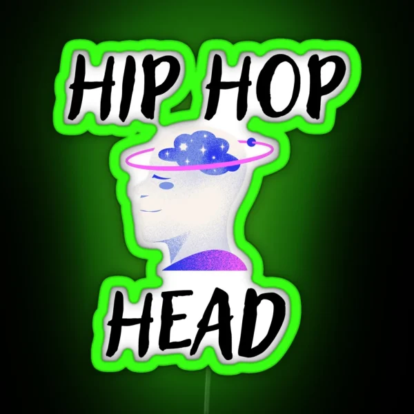 Hip Hop Head RGB Neon Sign