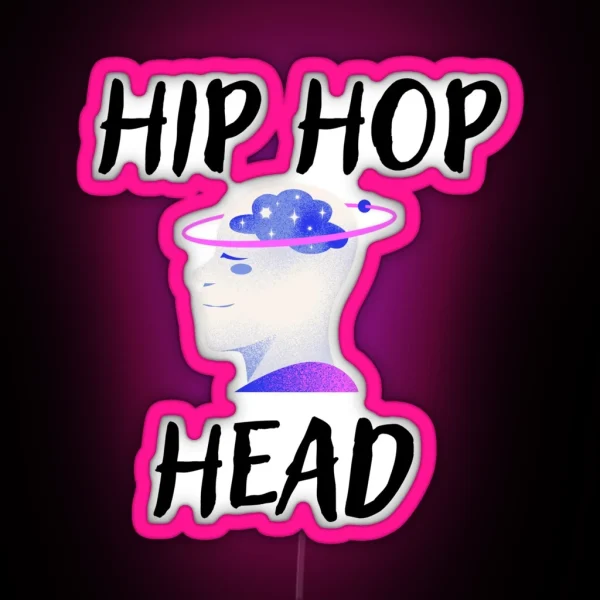 Hip Hop Head RGB Neon Sign