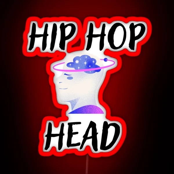 Hip Hop Head RGB Neon Sign