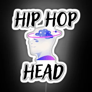 Hip Hop Head RGB Neon Sign