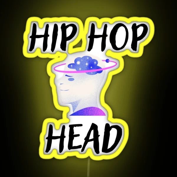 Hip Hop Head RGB Neon Sign