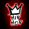 Vibrant RGB Neon Wall Sign Proclaims Hip Hop Supreme Reigns