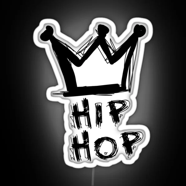 Hip Hop Is King RGB Neon Sign