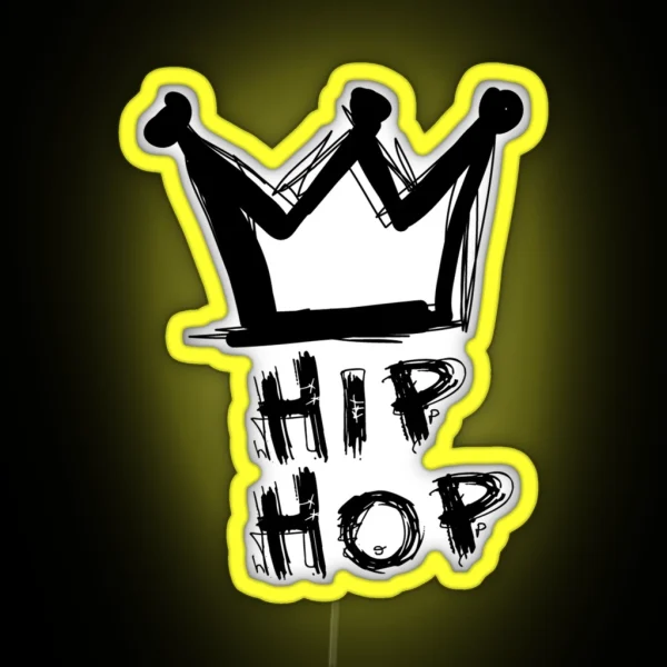 Hip Hop Is King RGB Neon Sign