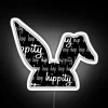 Hop into holiday cheer with this colorful RGB bunny sign.