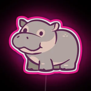 Hippo RGB Neon Sign