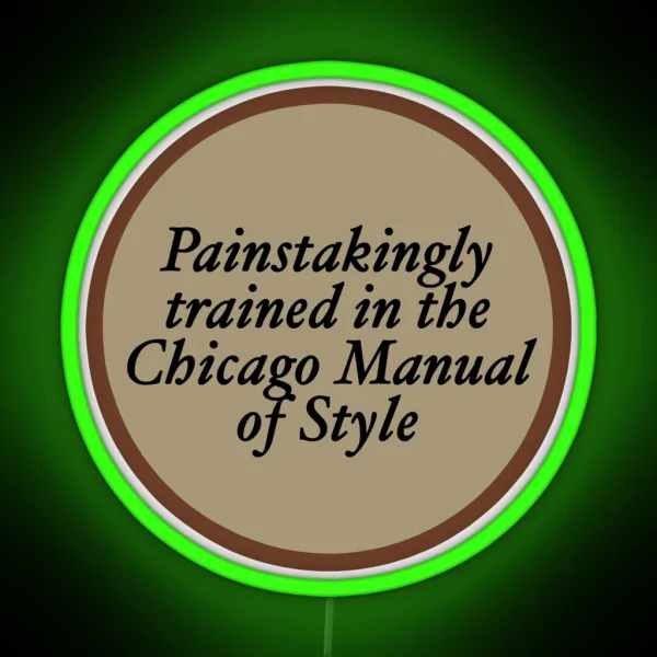 Historian Led Painstakingly Trained In The RGB Neon Sign