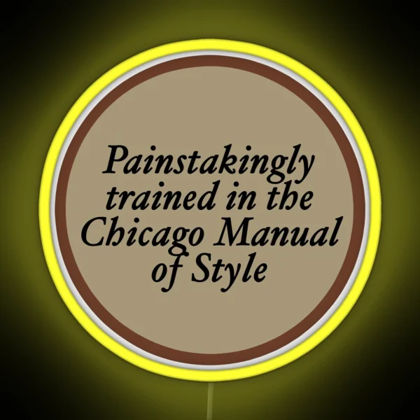 Historian Led Painstakingly Trained In The RGB Neon Sign