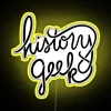 Vintage history geek decor with vibrant RGB color changing LED light