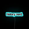 Vibrant RGB neon sign for history enthusiast personal space decoration.
