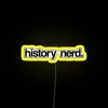 Vintage History Nerd Home Decor Neon Sign with Colorful RGB Lighting