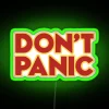 Galactic warning sign for the adventurous, don't panic in color
