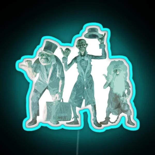 Hitchhiking Ghosts RGB Neon Sign