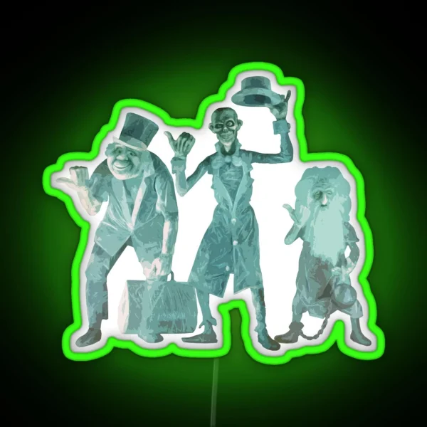 Hitchhiking Ghosts RGB Neon Sign