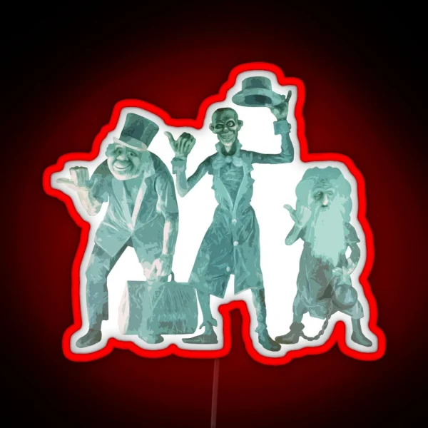 Hitchhiking Ghosts RGB Neon Sign