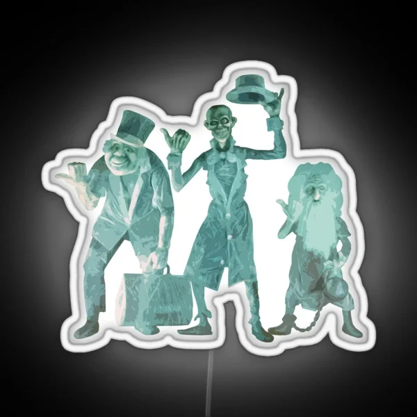 Hitchhiking Ghosts RGB Neon Sign