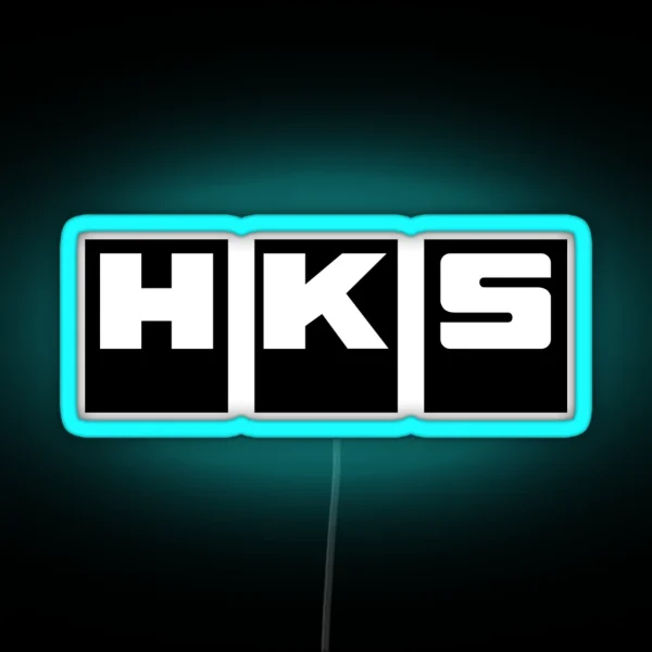 HKS Factory Black RGB Neon Sign