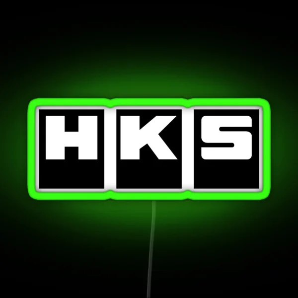 HKS Factory Black RGB Neon Sign